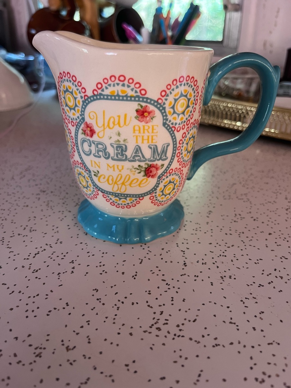 You Are the Cream Ceramic Creamer Cup Pioneer Woman